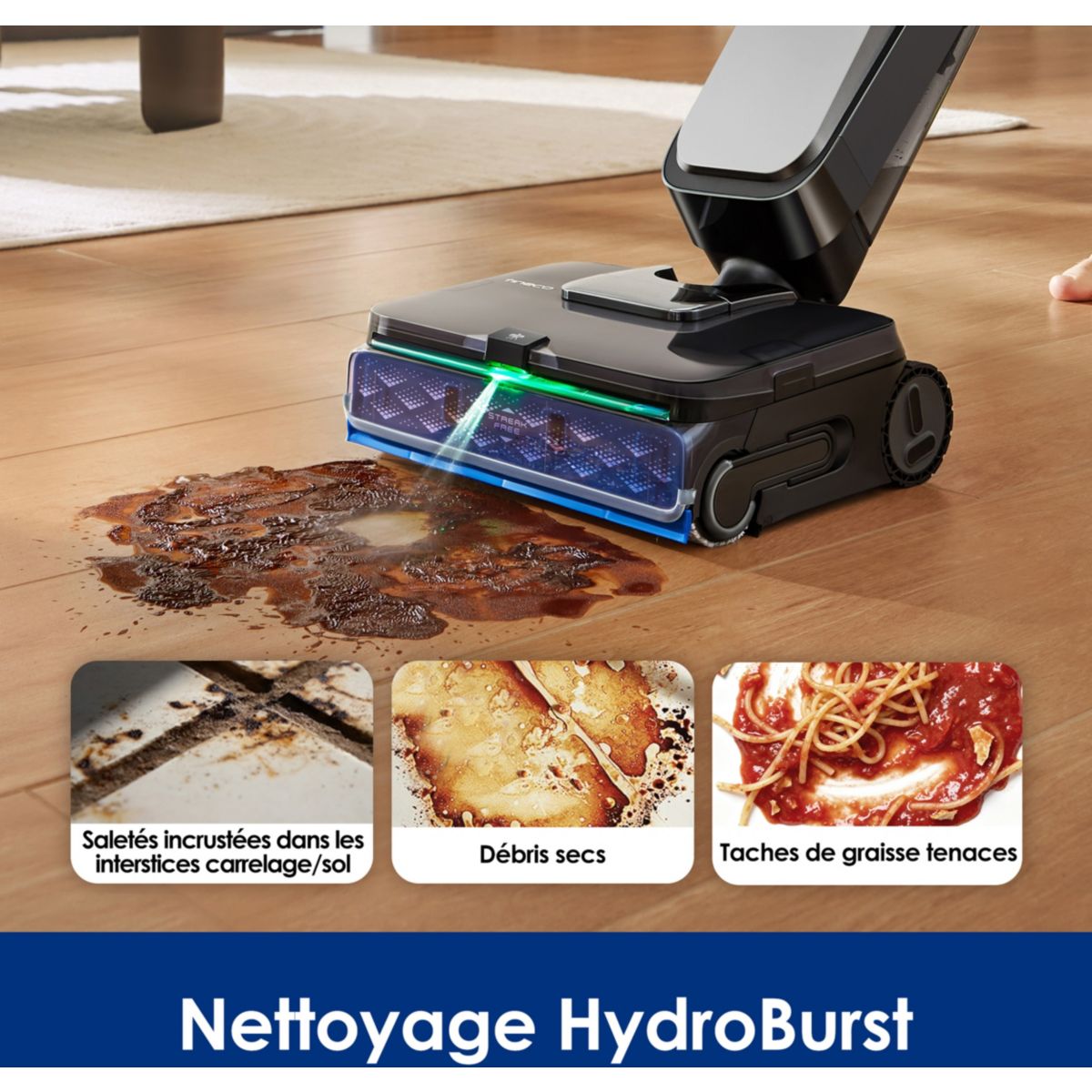 Aspirateur laveur Floor One S9 Scientist Complete couleur unique, TINECO