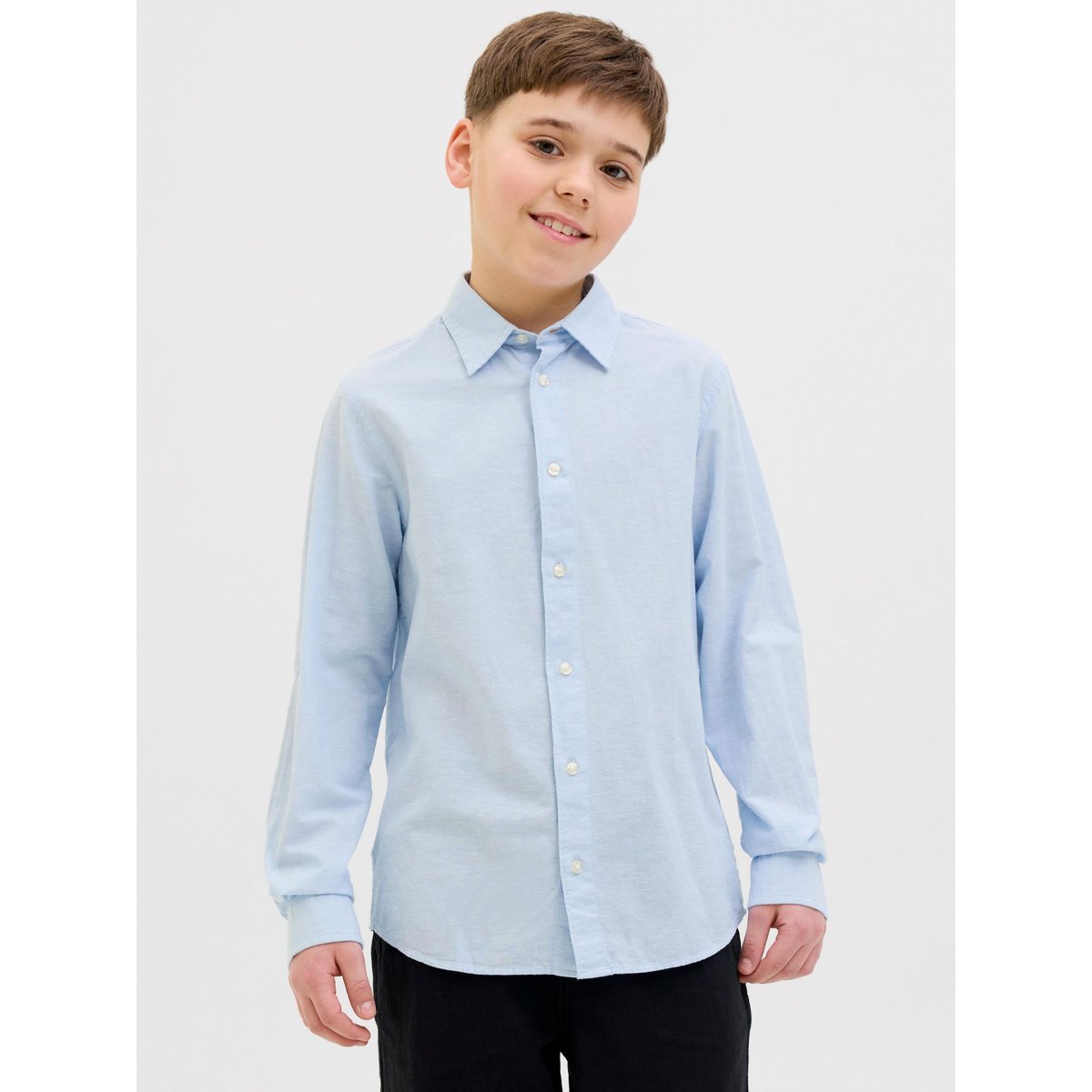 Chemise chambray blue, JACK & JONES JUNIOR