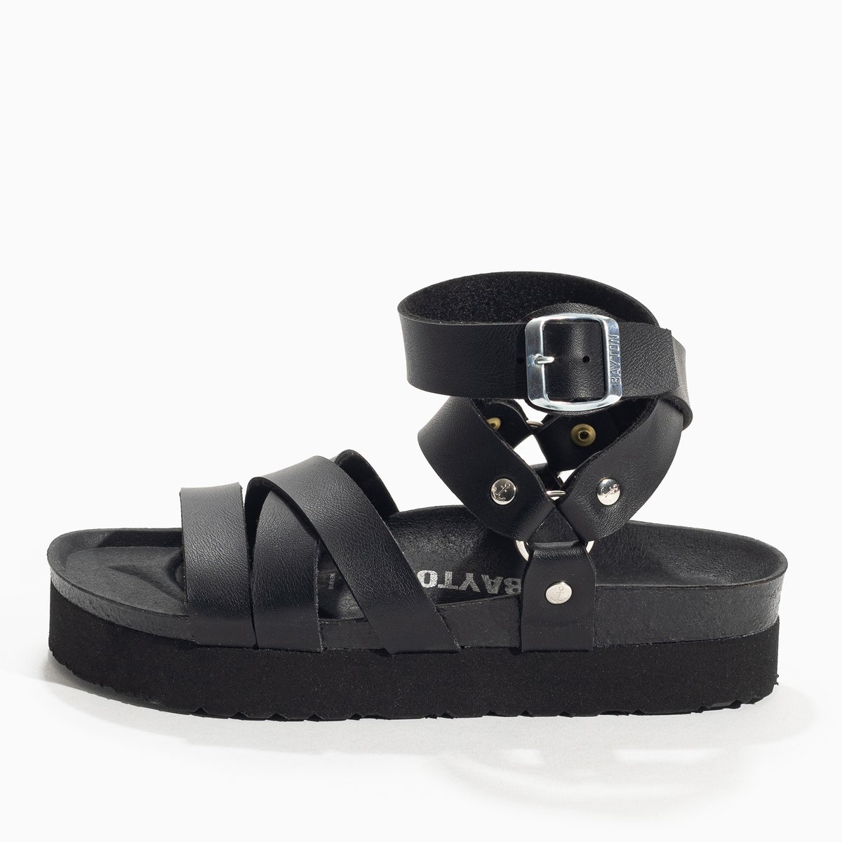 Sandales Vegan HARING noir, BAYTON