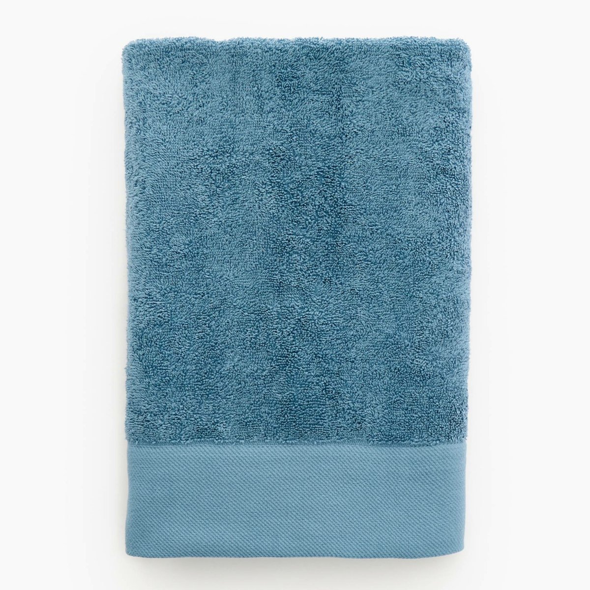 Serviette de bain unie, en coton BIO GOTS tempete, MONOPRIX