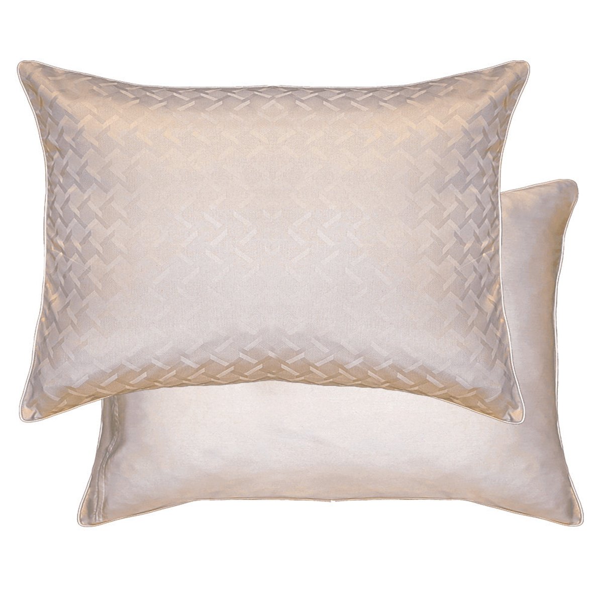 Lot de 2 taies satin de coton ADAGIO lin, GARNIER THIEBAUT