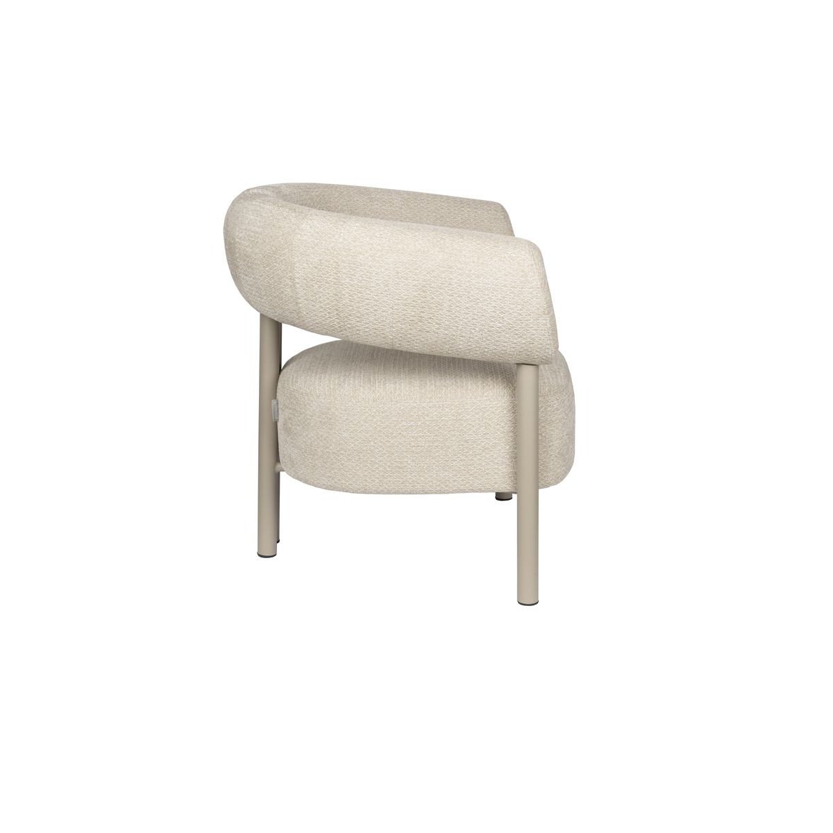 Fauteuil design en tissu, classique, HEELS beige, ZUIVER