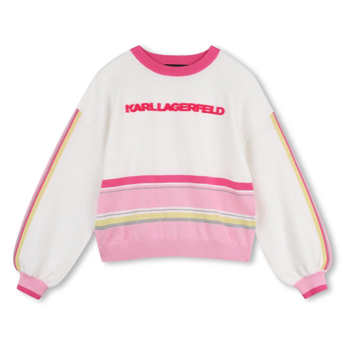 Pull à manches longues rose rose, KARL LAGERFELD KIDS