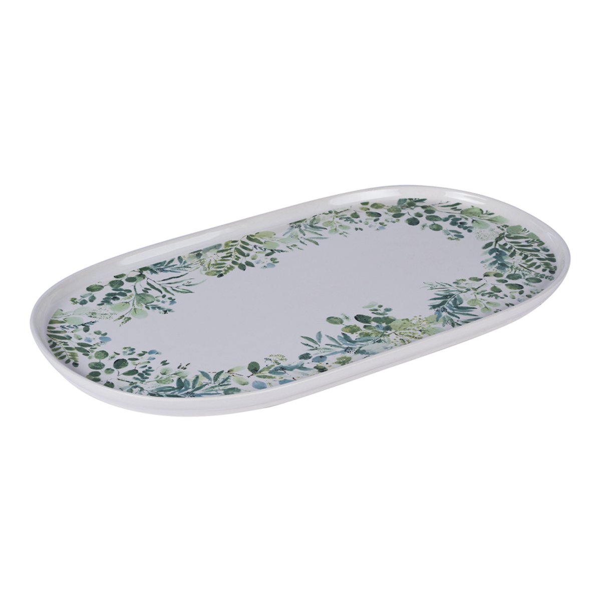 Plat Ovale Natura 39x22 cm - NATURA vert, TABLE PASSION