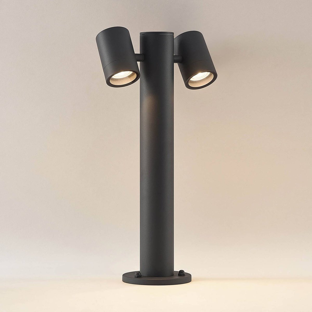 Luminaire extérieur en aluminium moderne gris foncé, LUCANDE