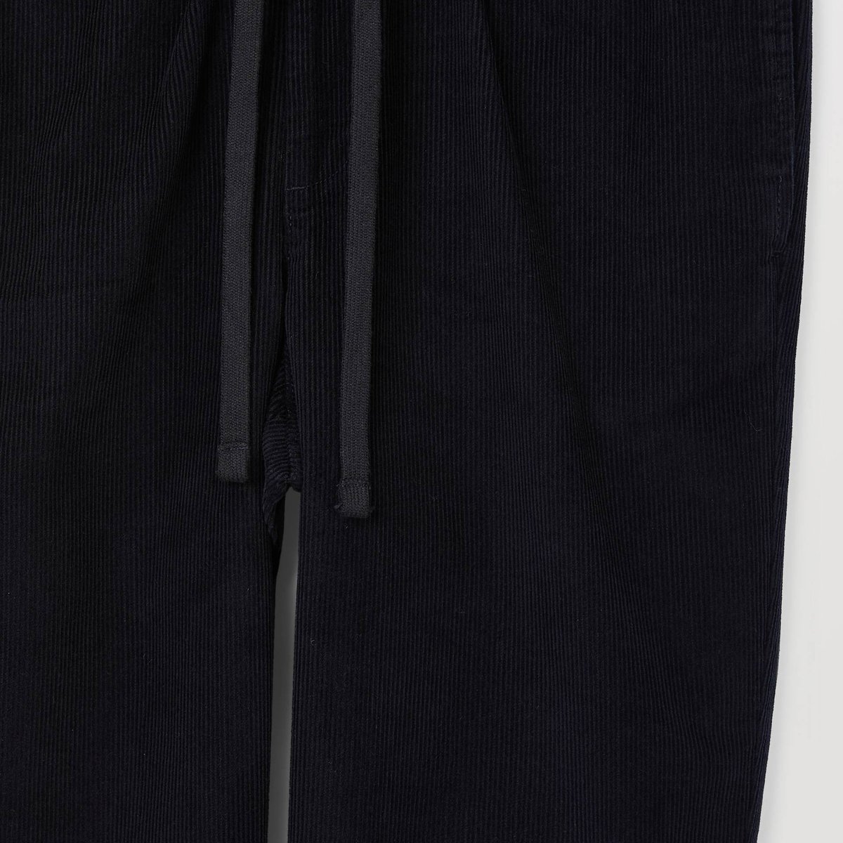 Pantalon taille élastiquée en velours de coton BIO GOTS marine, MONOPRIX