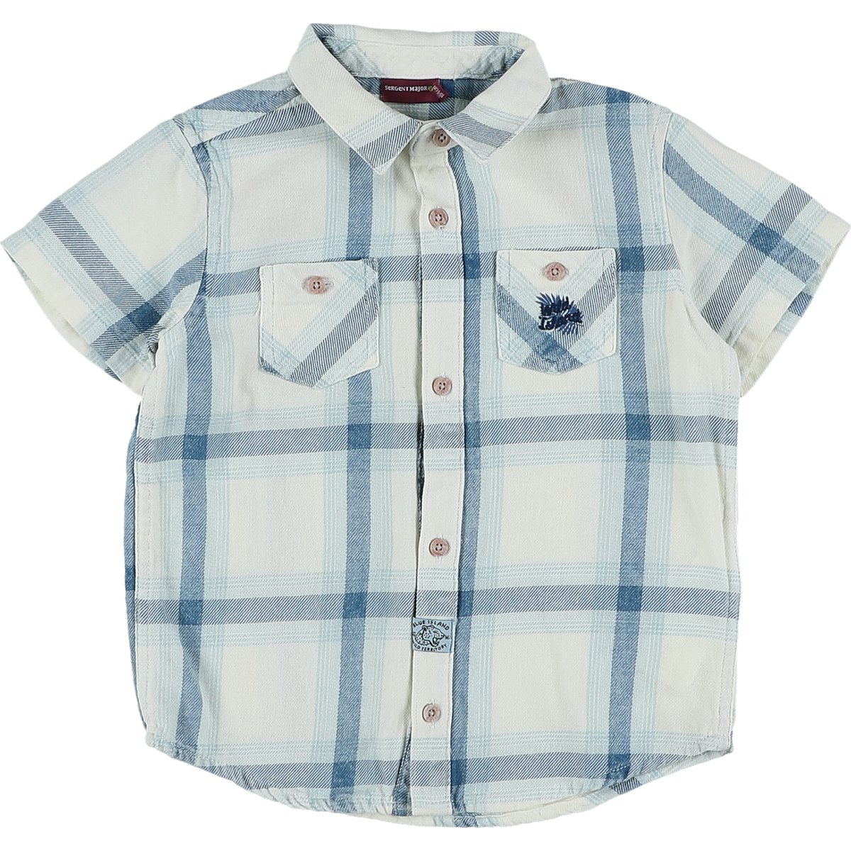 Chemise - Très bon état blanc;bleu, SERGENT MAJOR