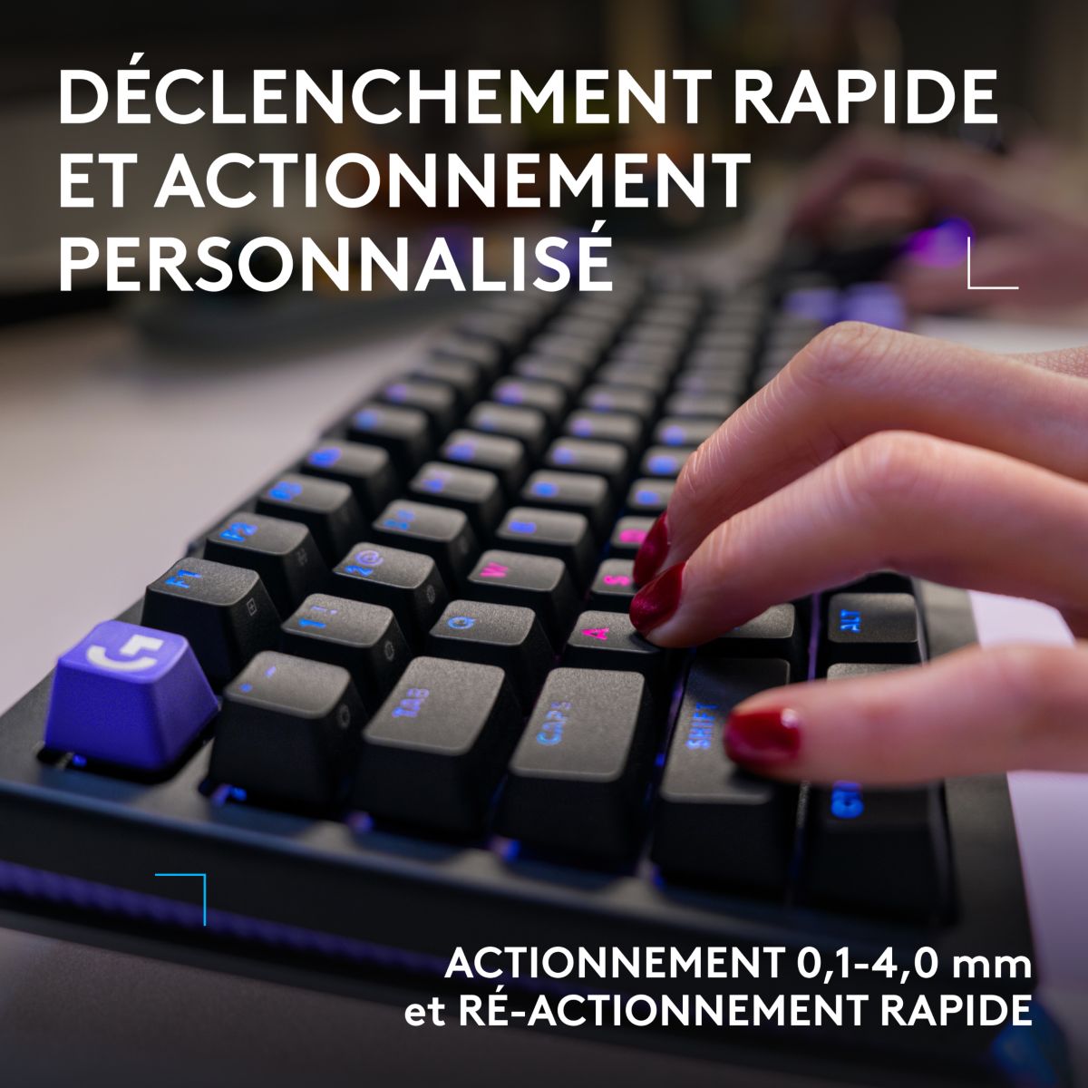 Clavier gamer G512 X 75 Noir couleur unique, LOGITECH