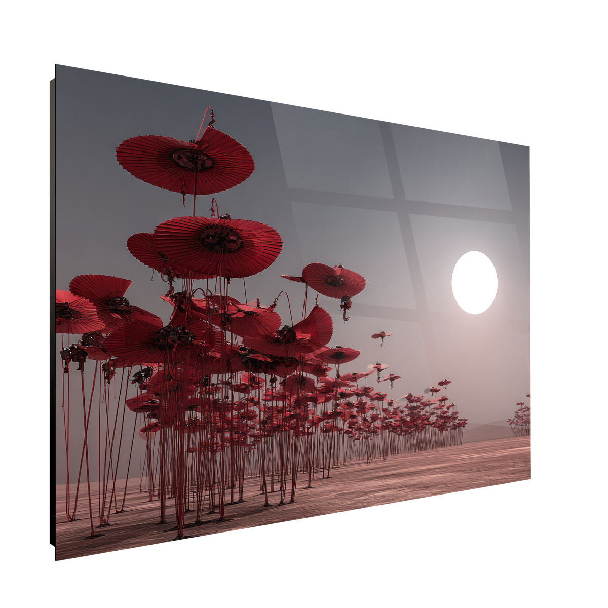 Tableau Sur Verre Synthétique Douceur Végétale ILLUSION tableau en verre synthétique, CEANOTHE