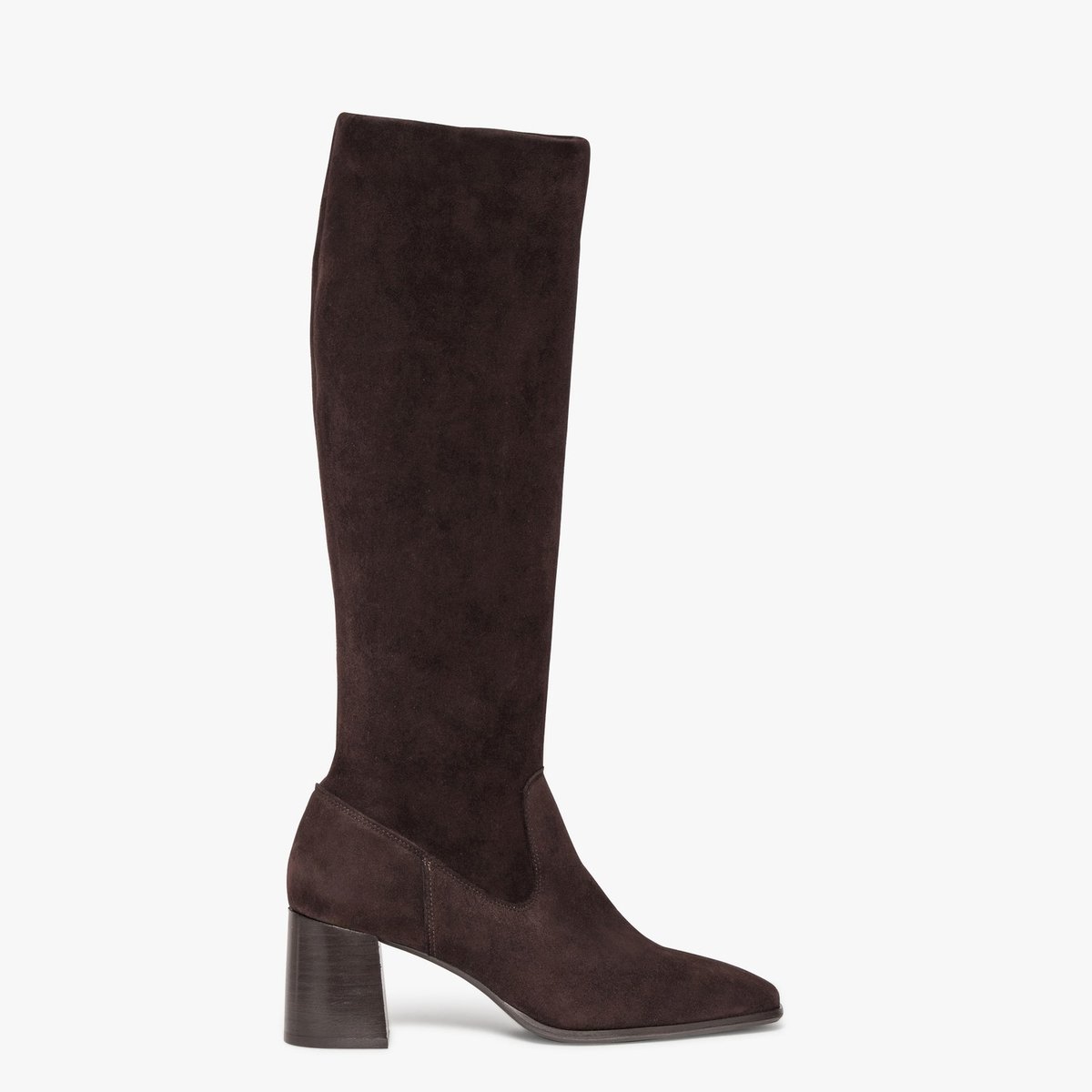 Botte À Talon en cuir JOSEPHINE-S marron chocolat, BOCAGE