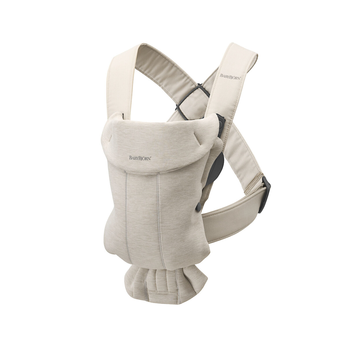 Porte bébé mini jersey 3D beige clair, BABYBJORN