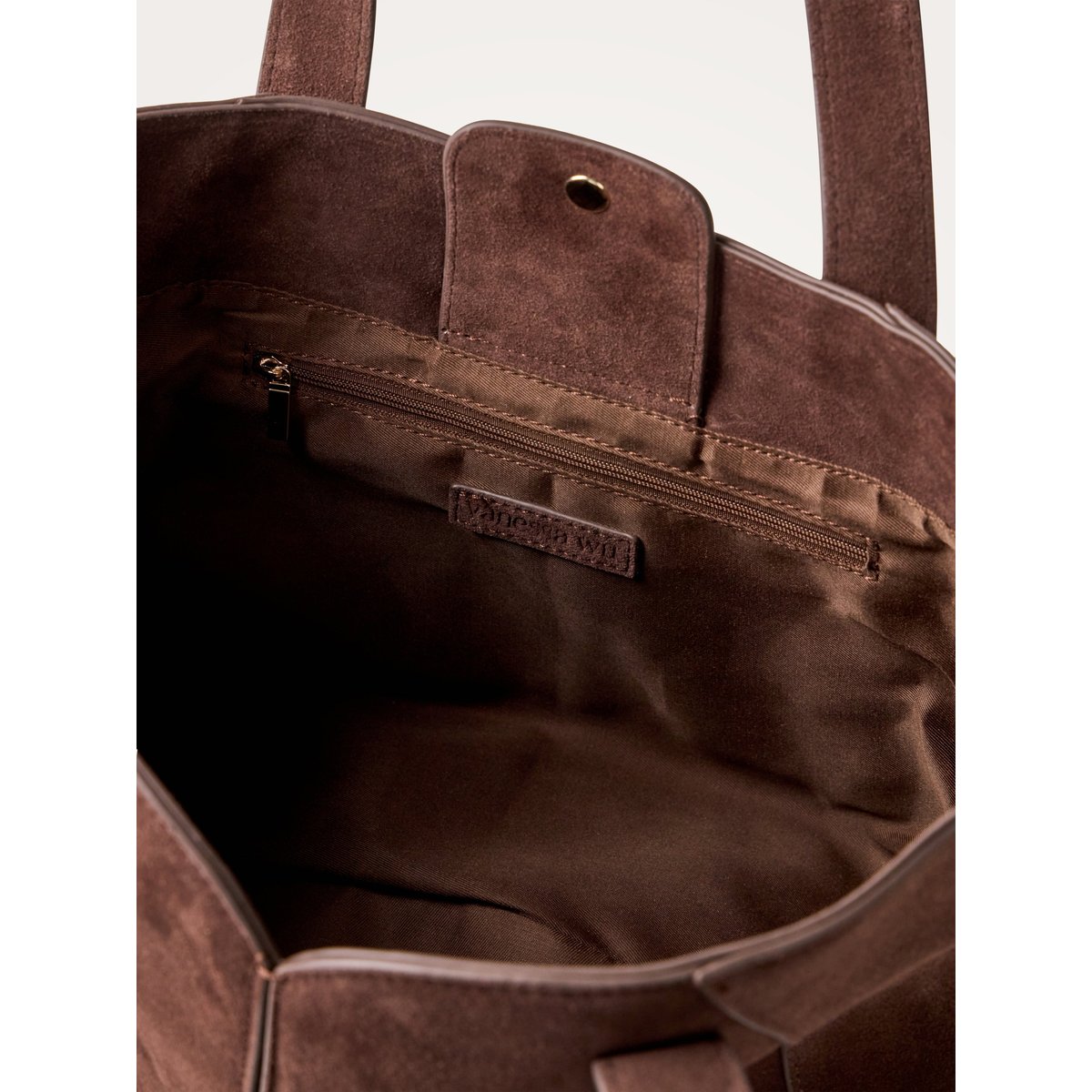Sac avec anses et bandoulière ALTAÏ marron foncé, VANESSA WU
