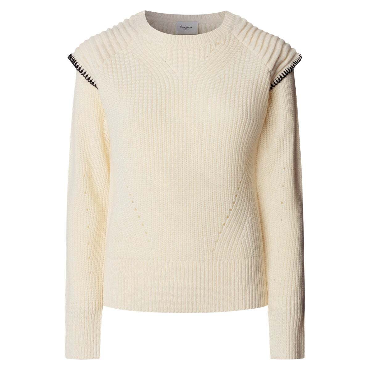 Pull Col Rond En Maille blanche mousse, PEPE JEANS