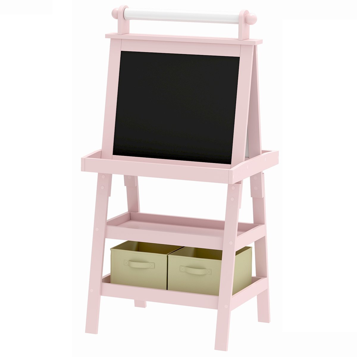Chevalet pour enfants MDF Rose rose, rouge, beige, AIYAPLAY