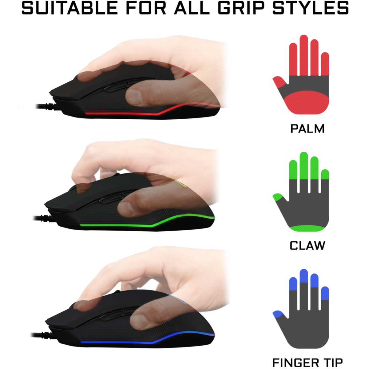 Souris Gamer Filaire KULT-HELIUM couleur unique, THE G-LAB