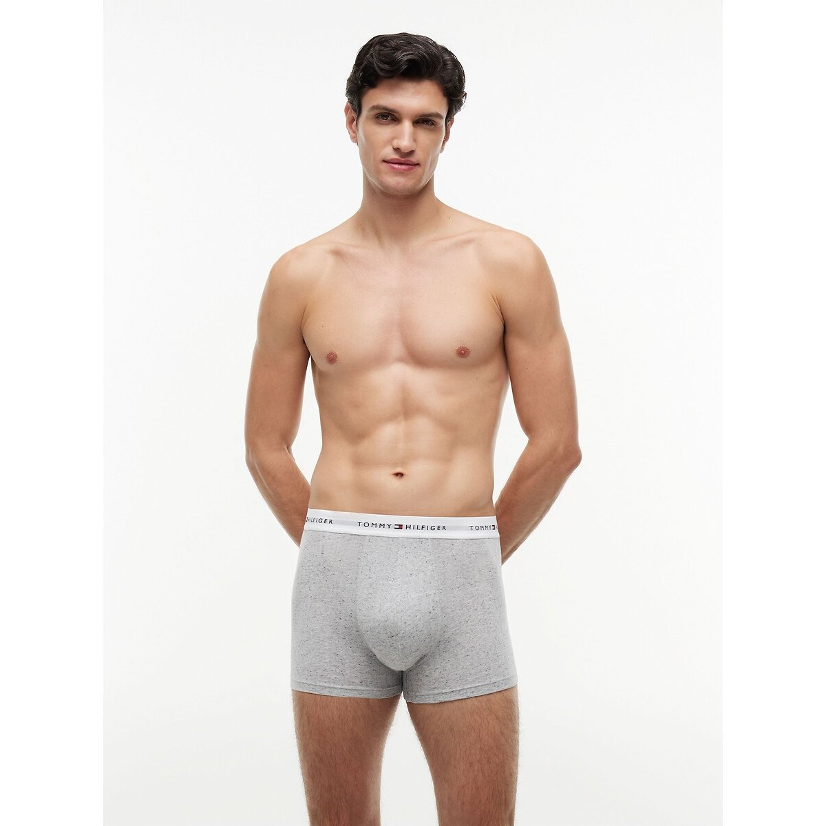Set van 3 boxershorts Everyday Essentials zwart+grijs+wit, TOMMY HILFIGER