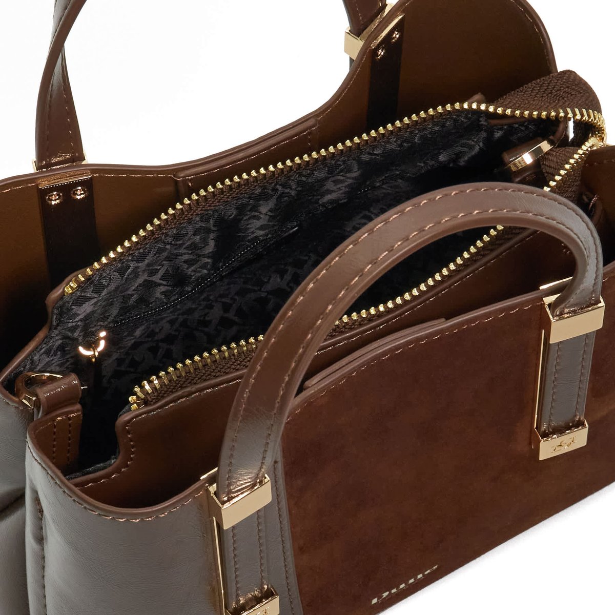Sac fourre-tout texturé - DINKYDORRY brown-plain synthetic, DUNE LONDON