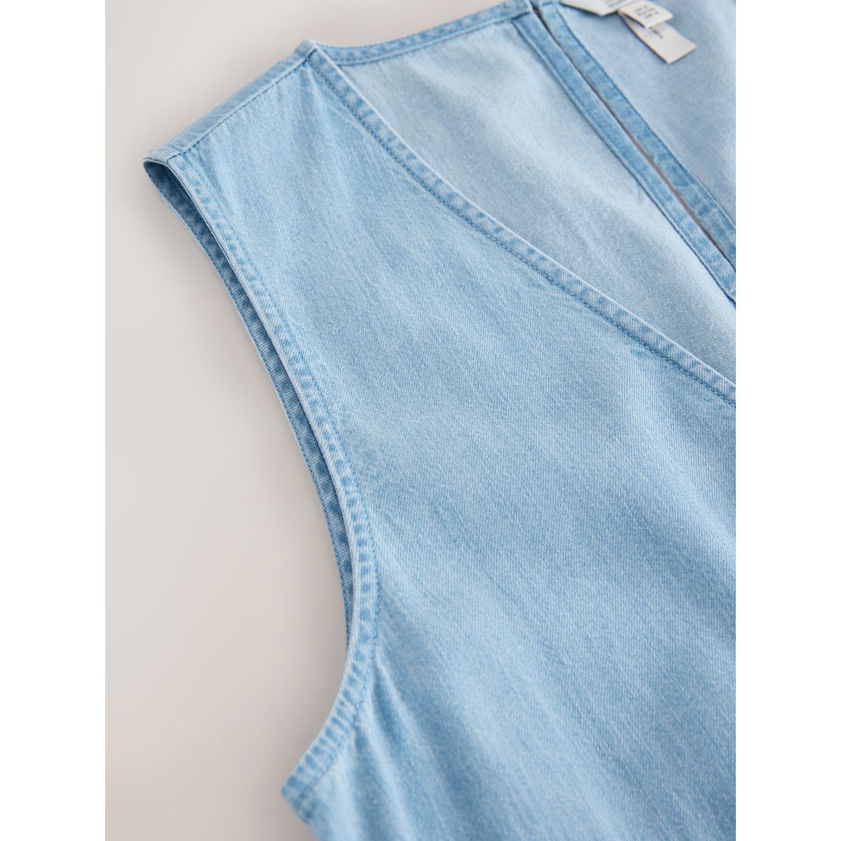 Robe longue de plage détail brodé n. premium bleach blue, NEXT
