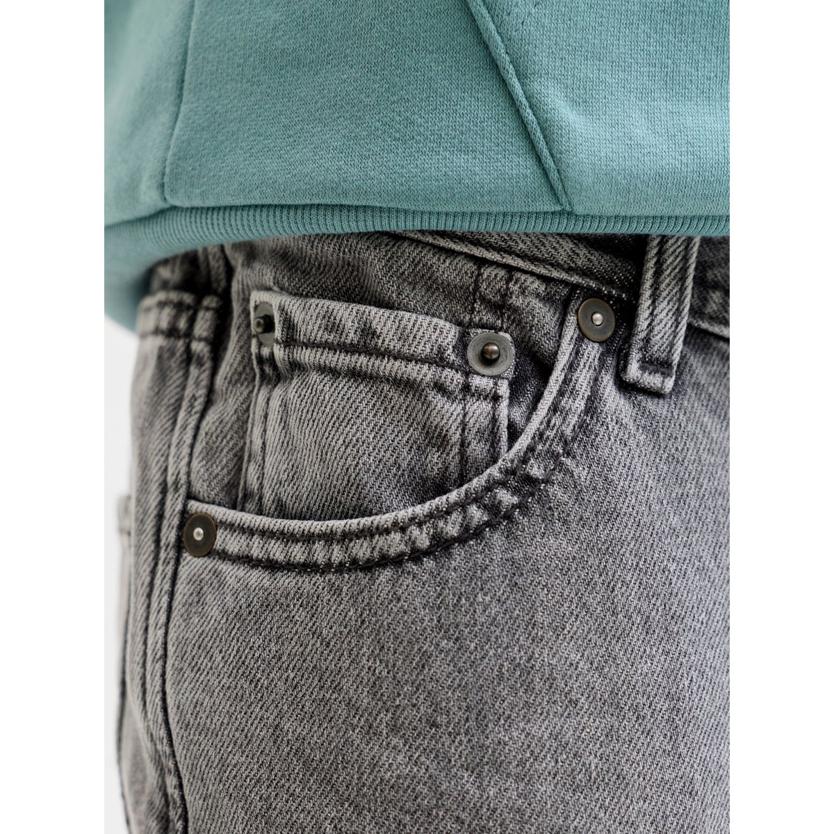 Jean Baggy Fit grey denim, JACK & JONES JUNIOR