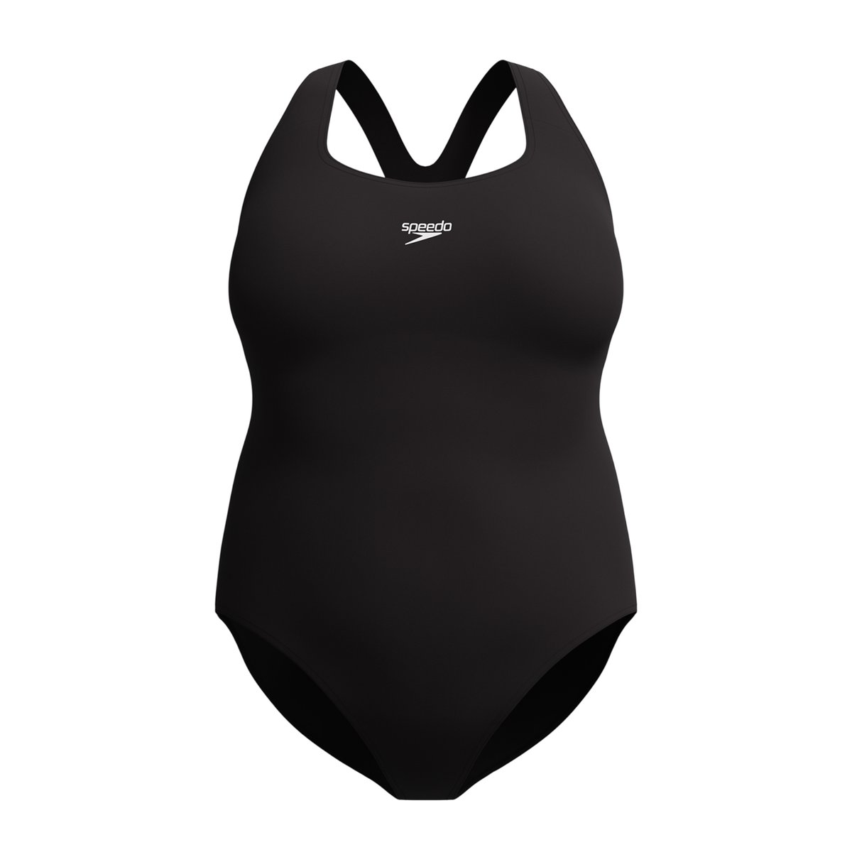 Maillot de bain 1 pièce uni dos nageur MEDALIST noir, SPEEDO