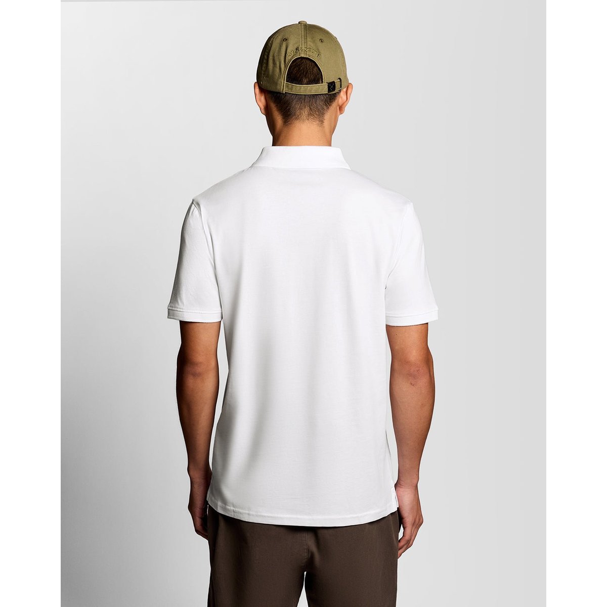 Polo en coton Jersey blanc, LYLE & SCOTT
