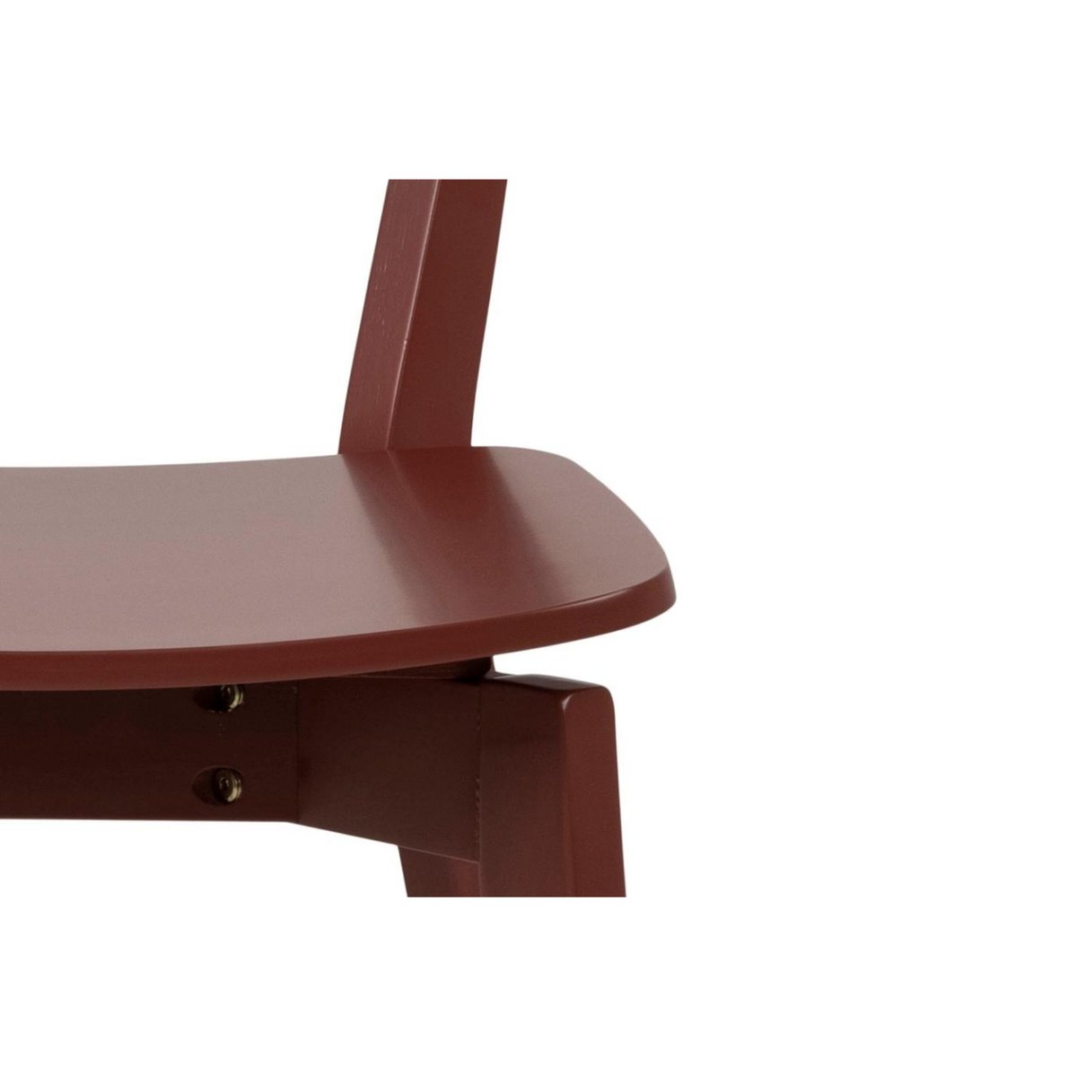 Chaises scandinaves en bois laqué (lot de 2) - LETA bordeaux, HELLIN, DEPUIS 1862