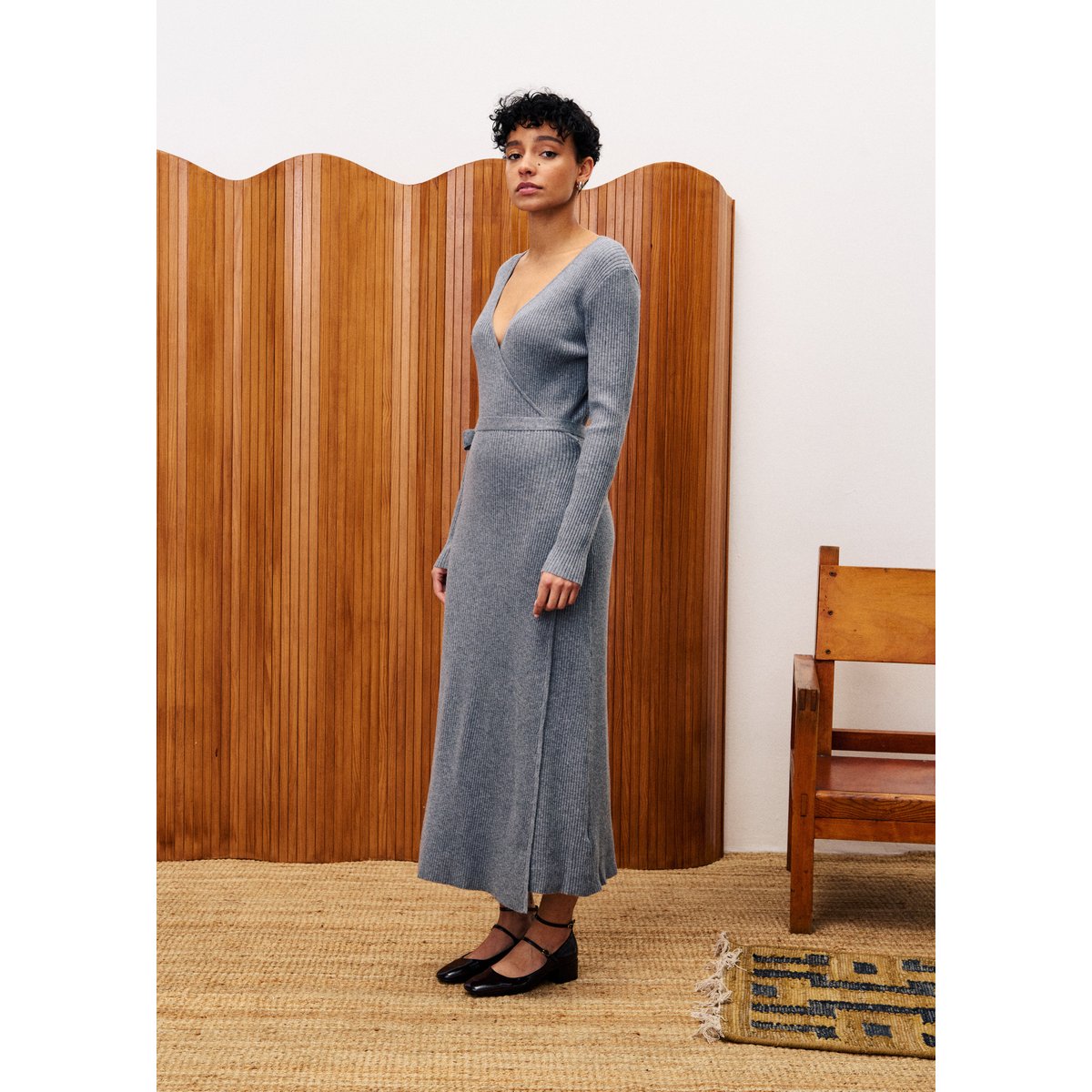 Robe GERMINI gris, FRNCH