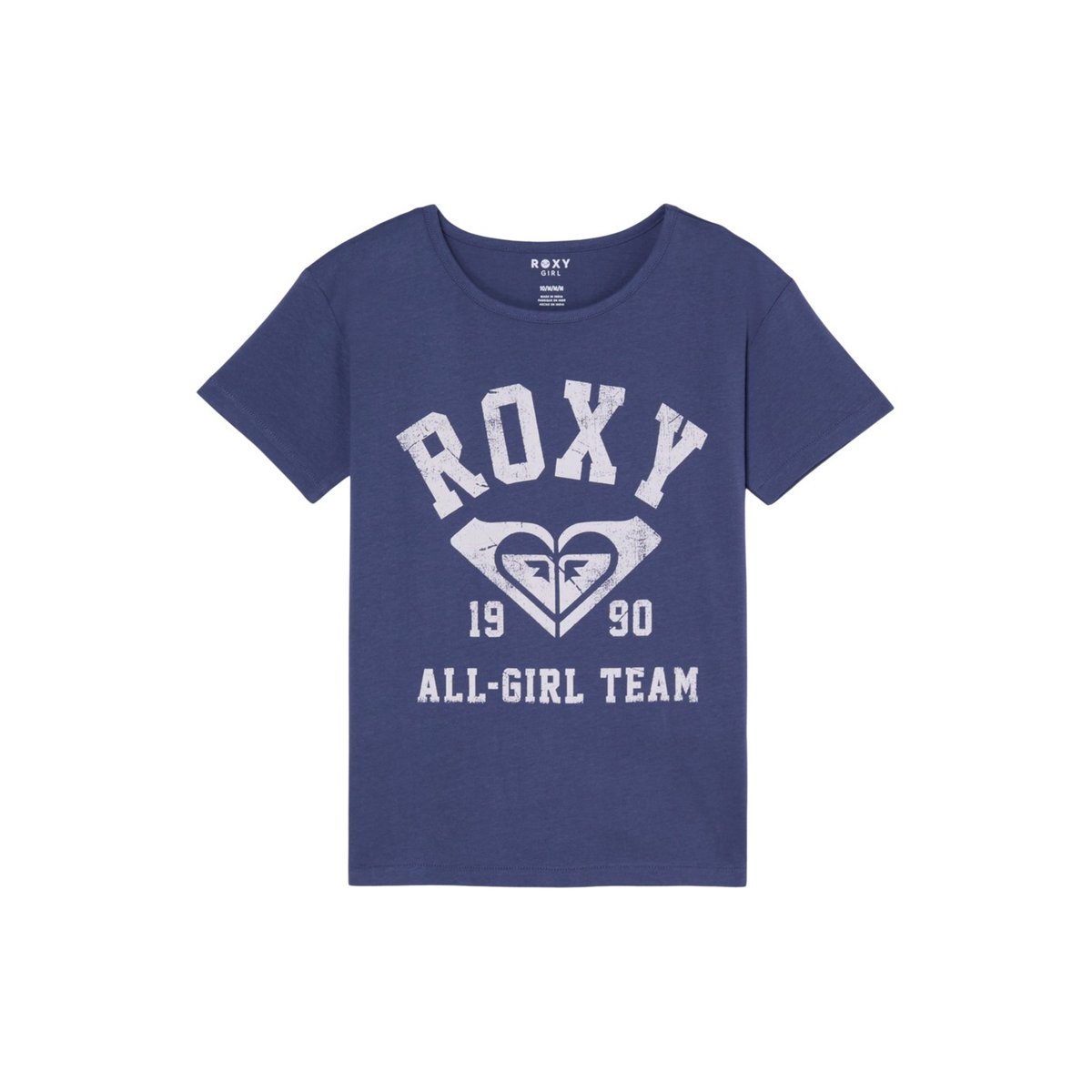T-Shirt, manches courtes, col rond, . bleu vintage indigo, ROXY