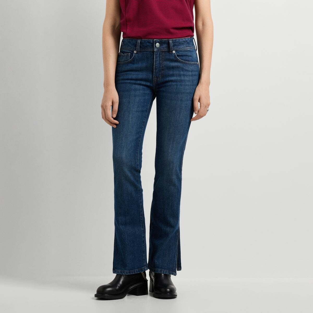 Piper - Jean Coupe Bootcut, Taille Moyenne 13oz bleu comfort denim, PEPE JEANS