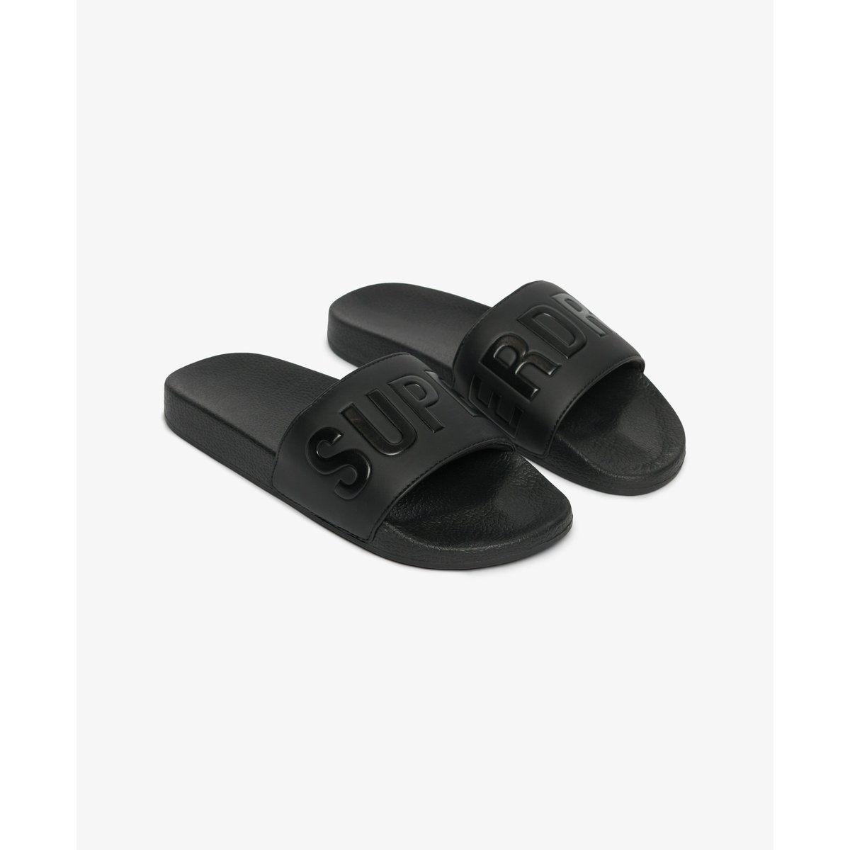 Claquettes de piscine noir, SUPERDRY