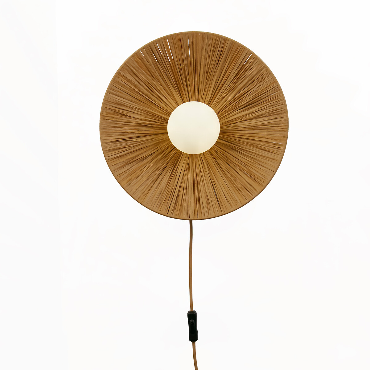 Serres Raffia & Opal Wall Light brown , SO'HOME