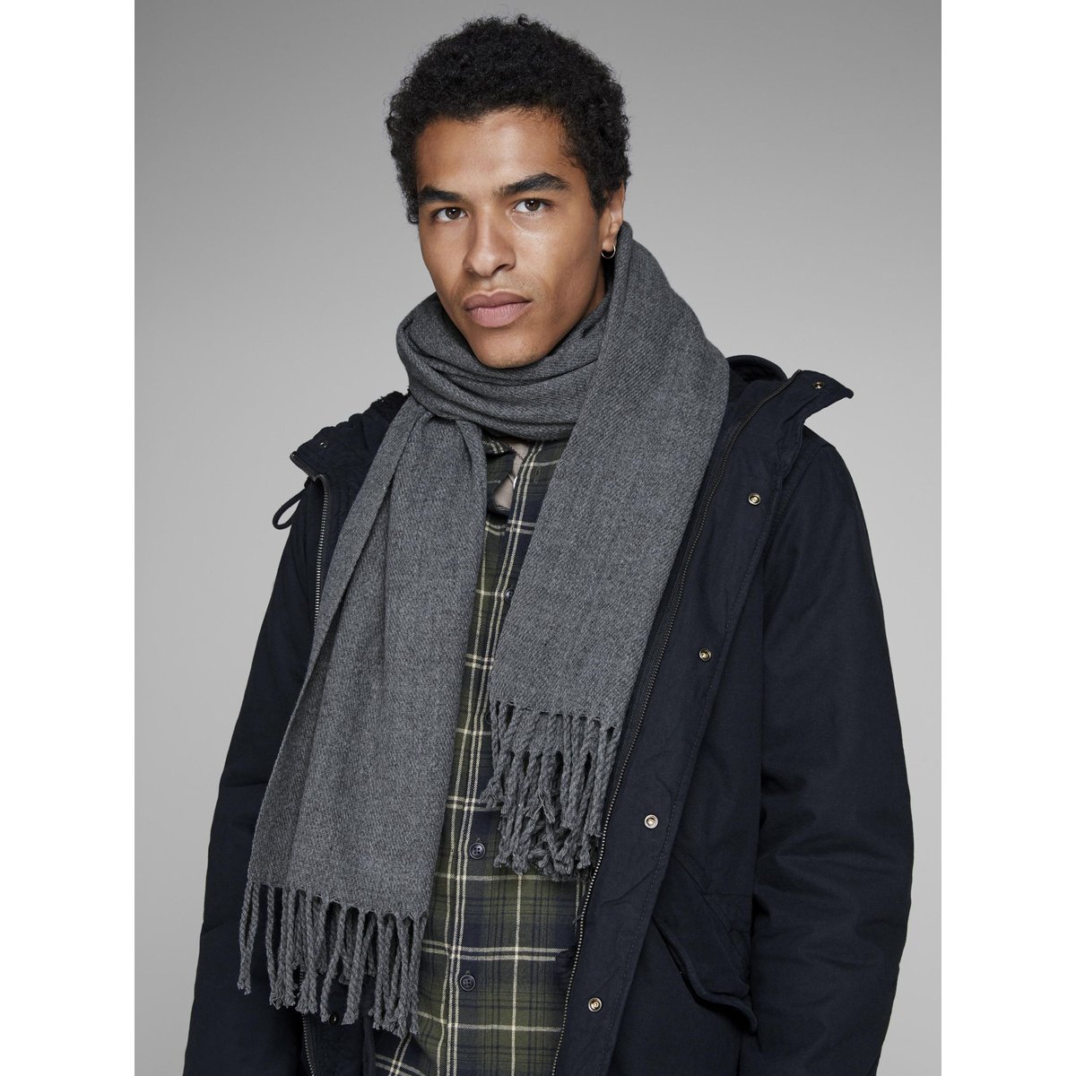 Écharpe Oversize grey melange 1, JACK & JONES