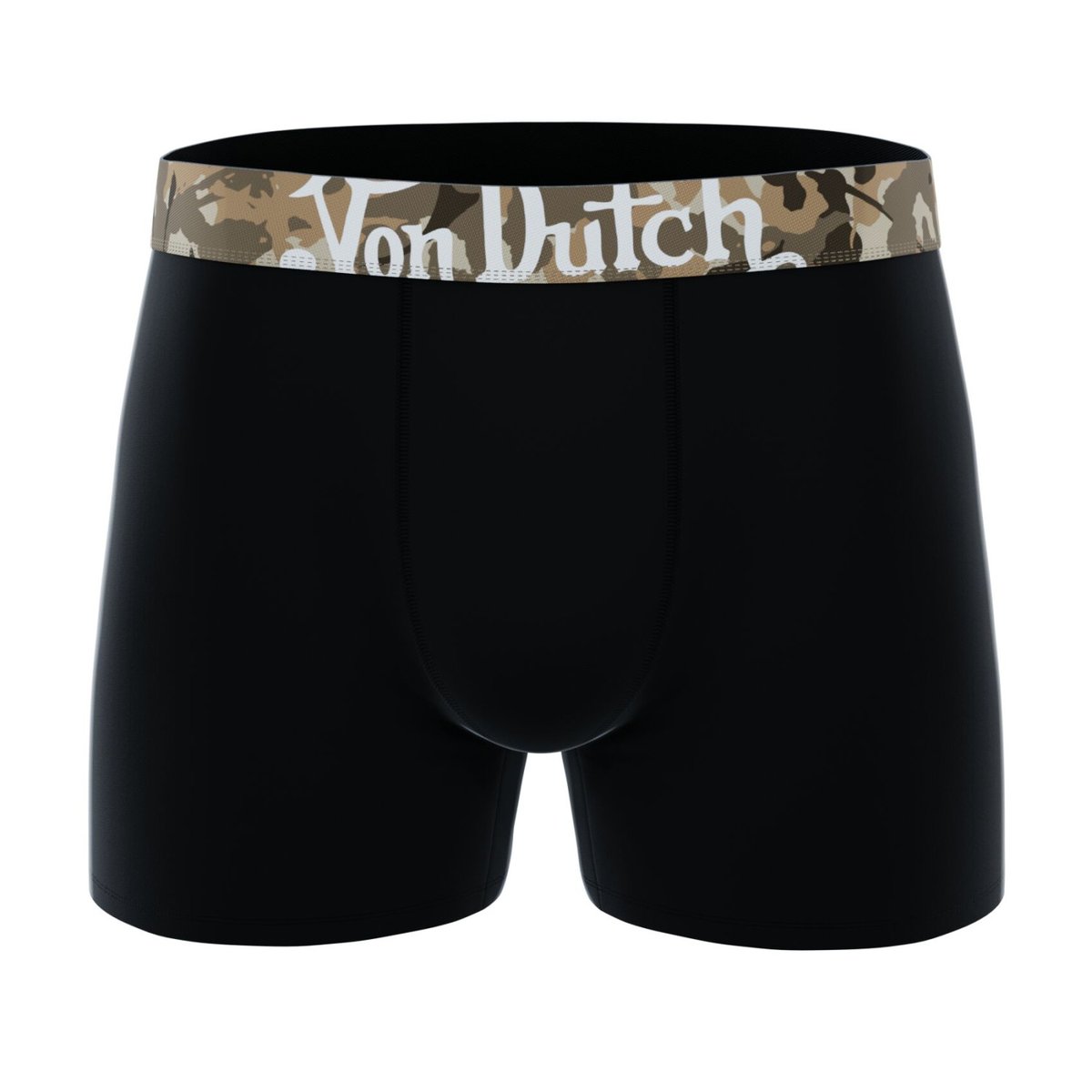 Lot De 6 Boxers Coton beige/marron/gris clair/kaki/noir, VON DUTCH
