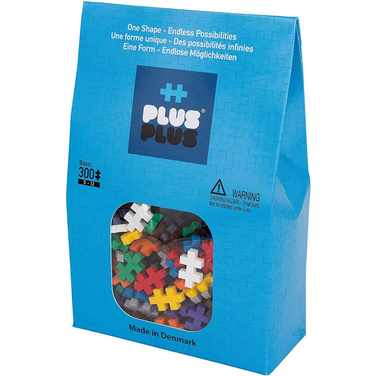 Pus-Plus Pack Mini Basic 300 pcs couleur unique, PLUSPLUS