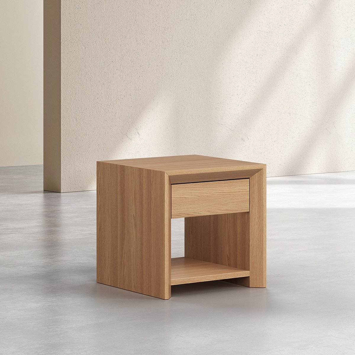 Table de chevet chêne RAFAEL naturel clair, HABITAT