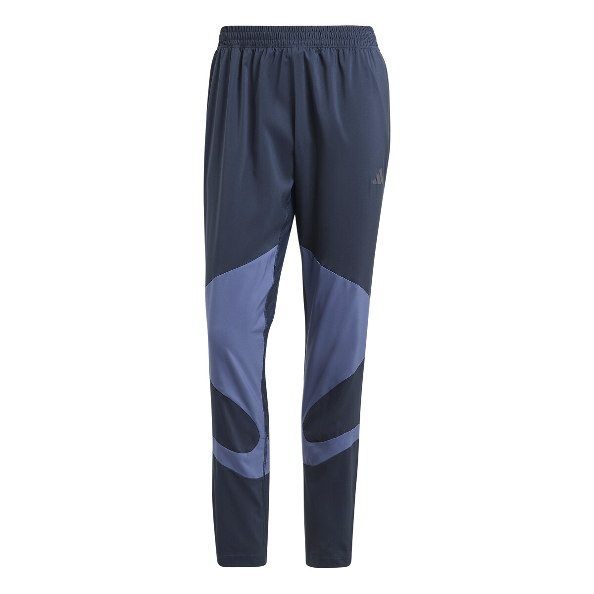 Pantaloni da running bicolore con piccolo logo 90001524, adidas Performance