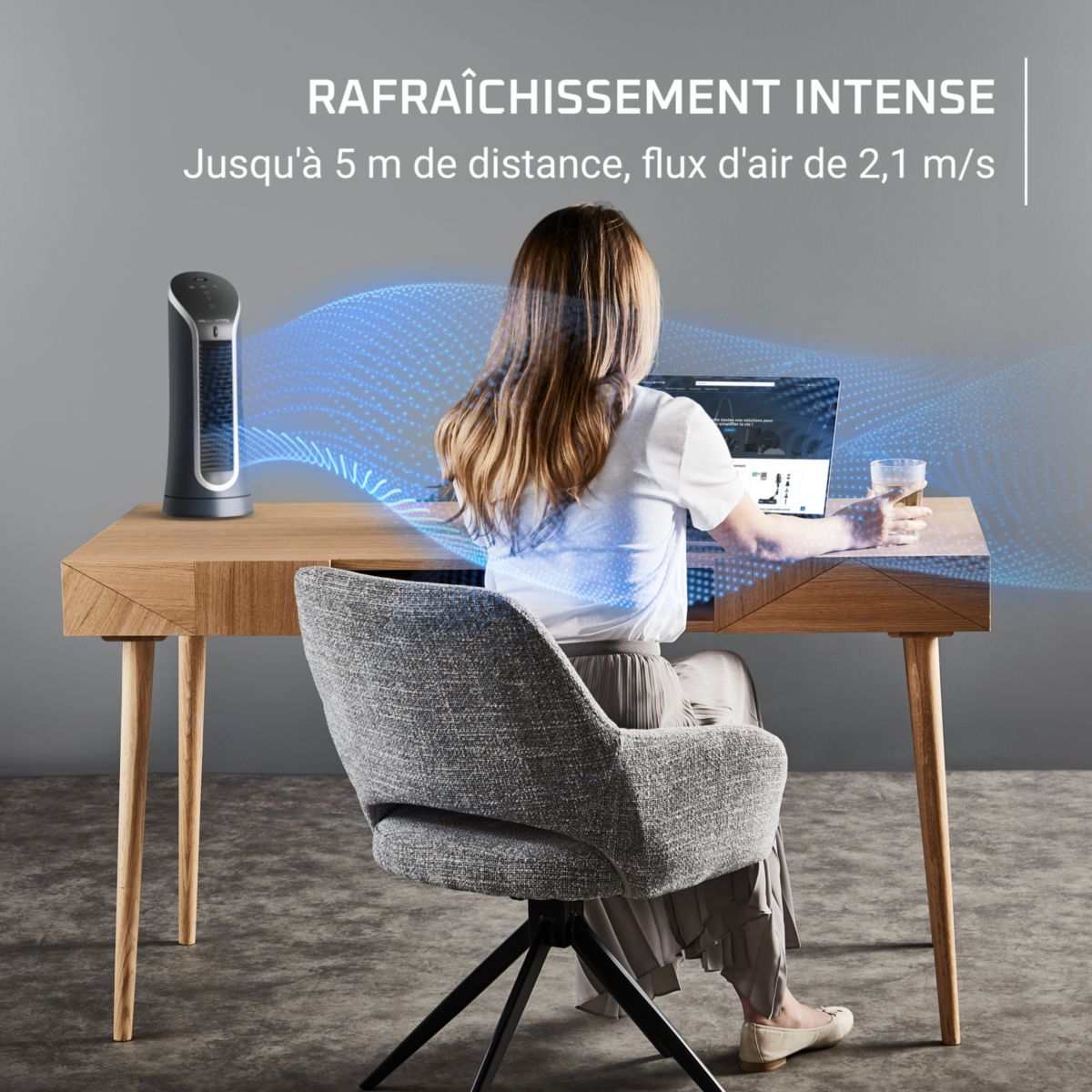 Ventilateur VU6220F0 couleur unique, ROWENTA
