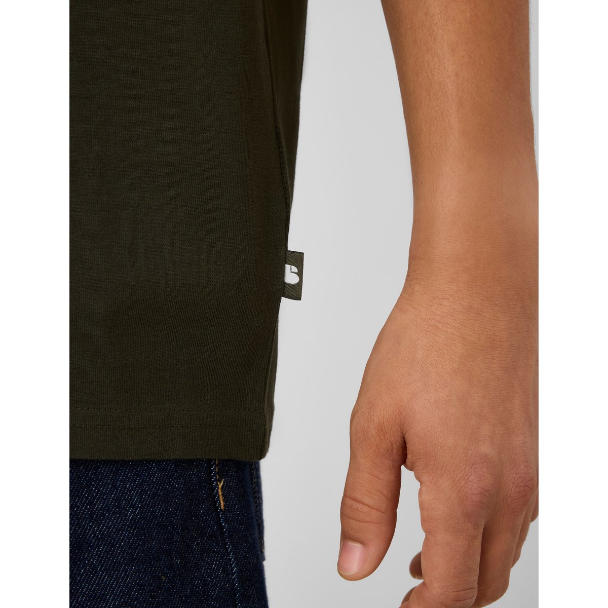 T-shirt imprimé devant / dos kaki, BZB