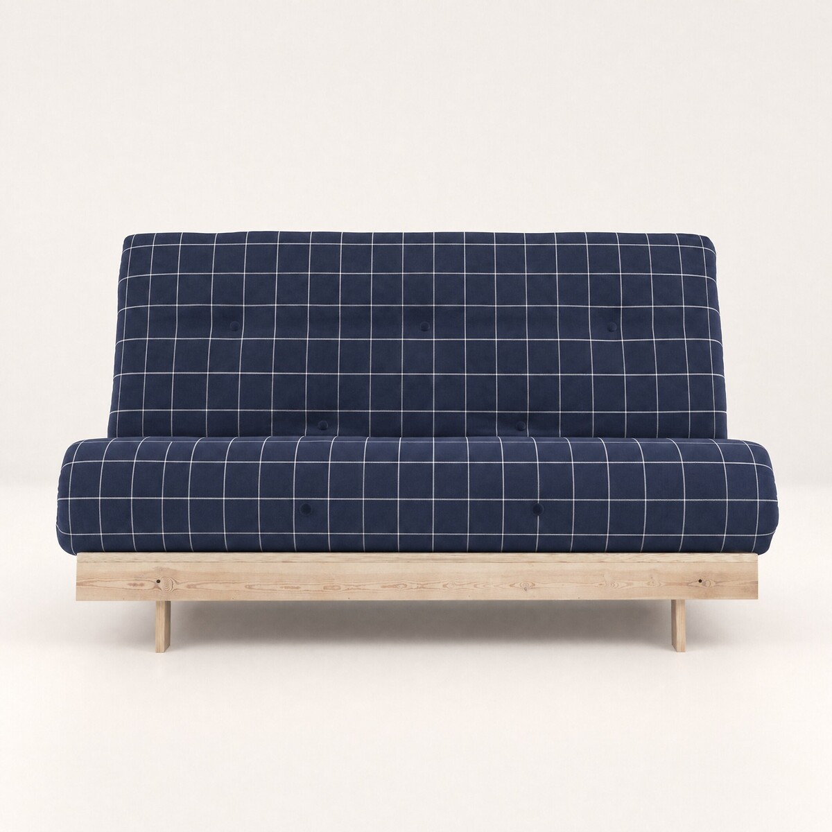 Nemuri Checkered Double Futon Sofa Bed navy, ÉDITÉ