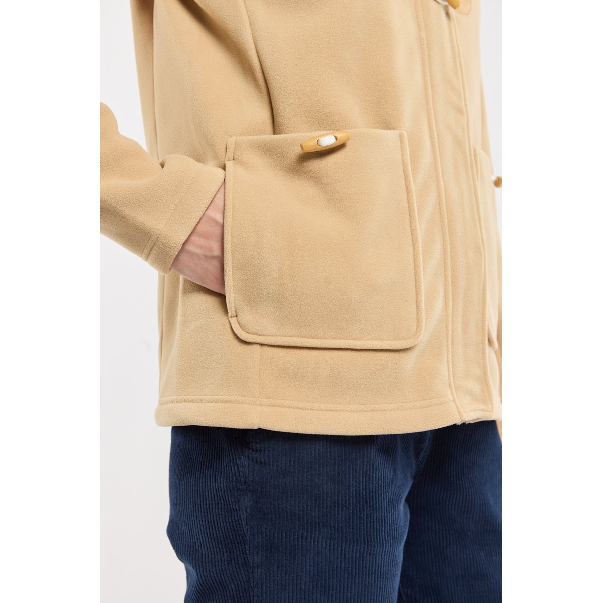 Veste polaire en polyester recyclé MALZEN beige, BERMUDES
