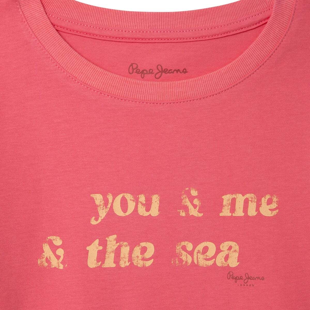 T-Shirt Coupe Regular Avec Imprimé chewing-gum rose, PEPE JEANS
