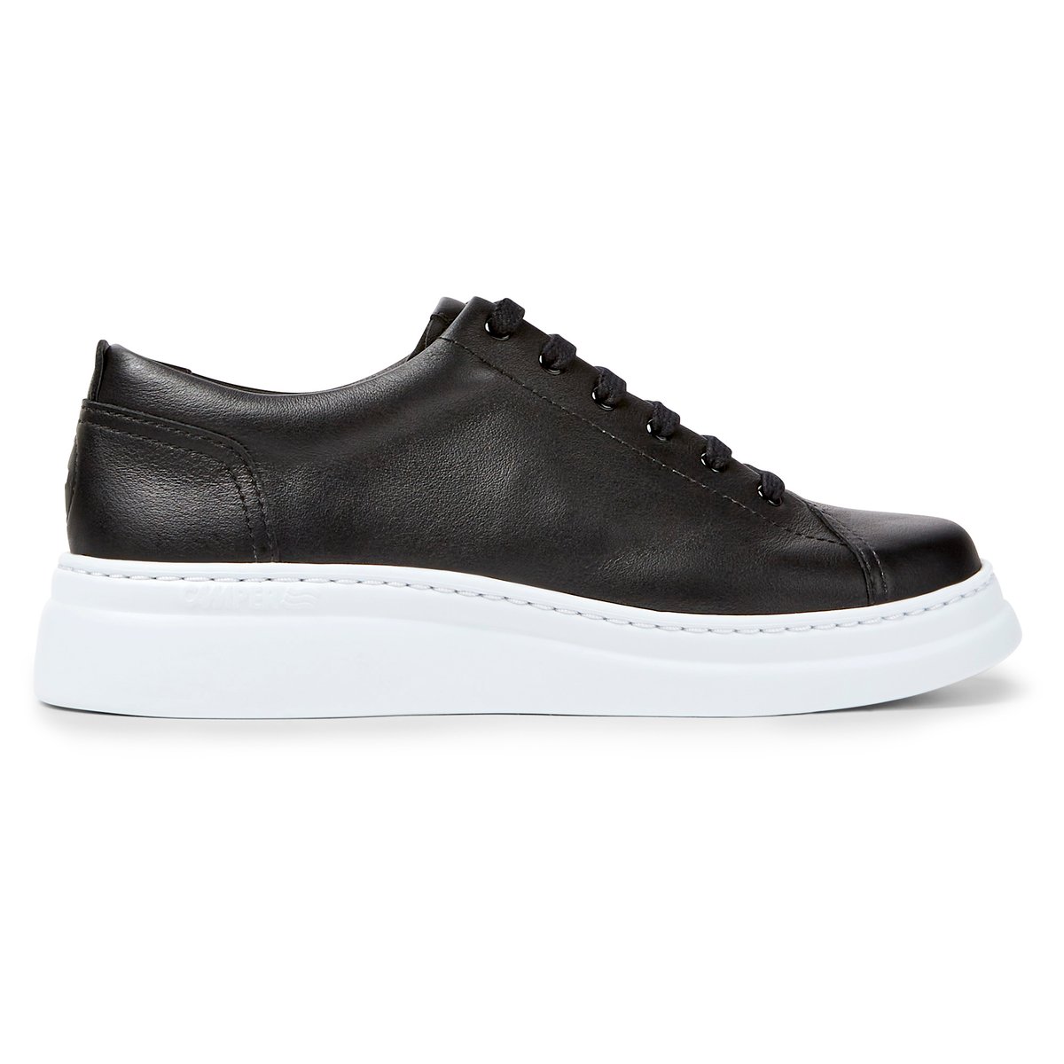Baskets À Lacets Cuir Runner Up noir, CAMPER