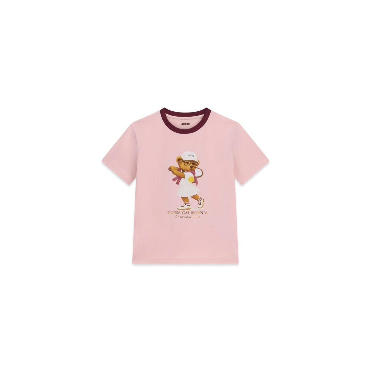 T-Shirt Imprimé rose clair, GUESS
