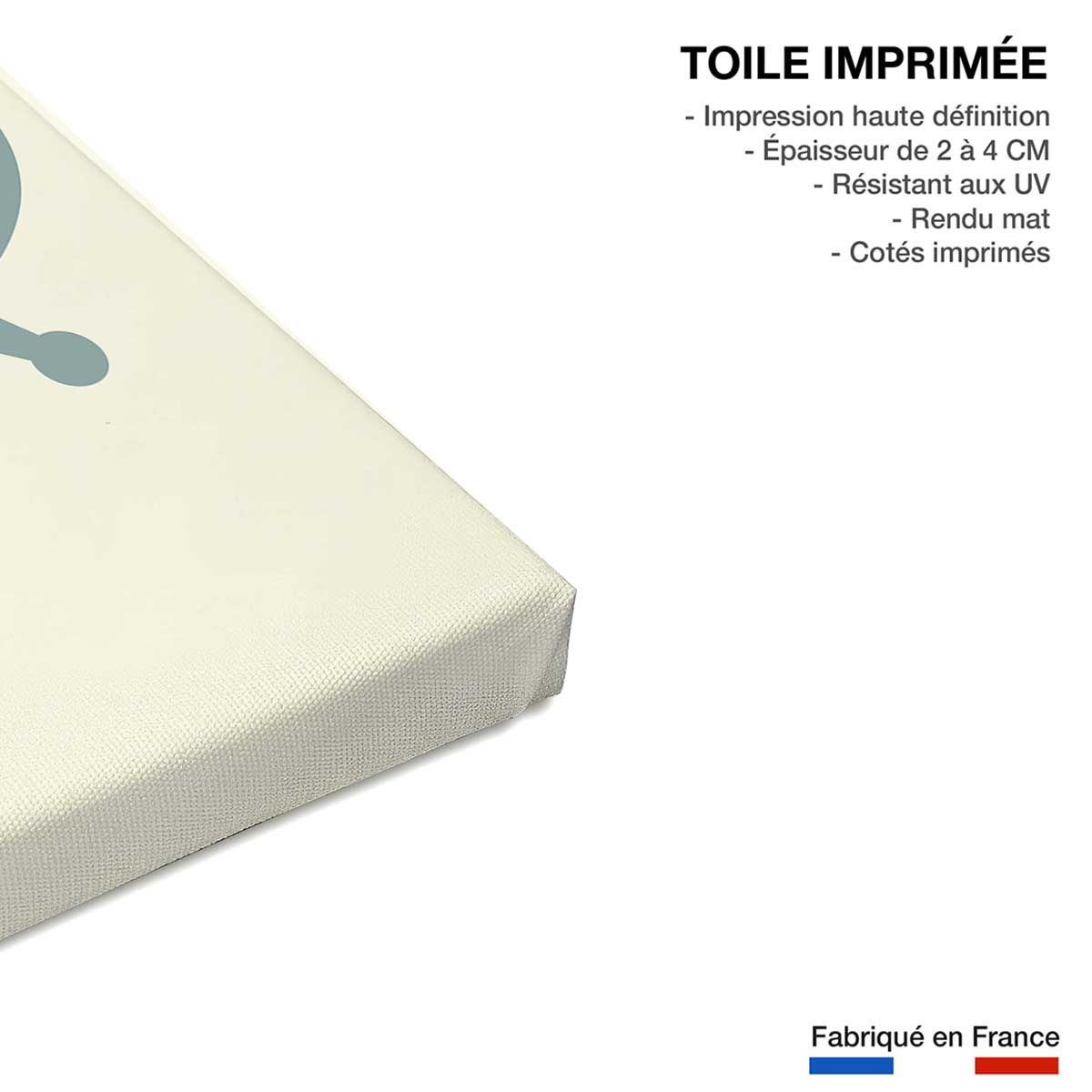 Tableau enfant ovni noah's ark toile imprimée, HEXOA