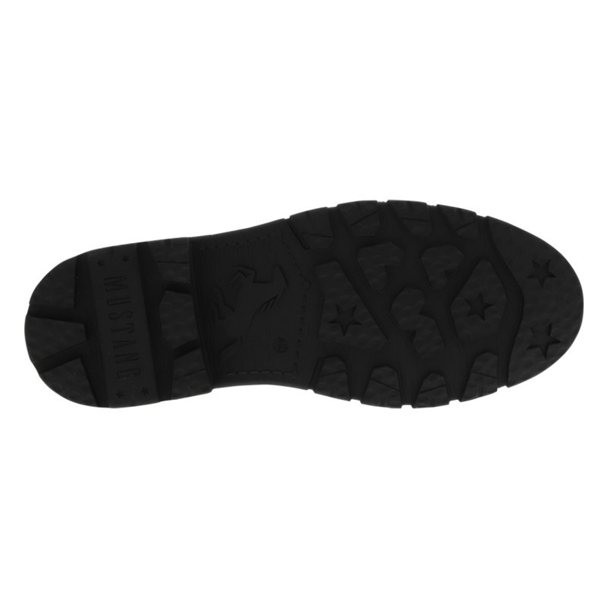 Bottines kaki à talon décroché bas avec un zip et des lacets ronds kaki, MUSTANG