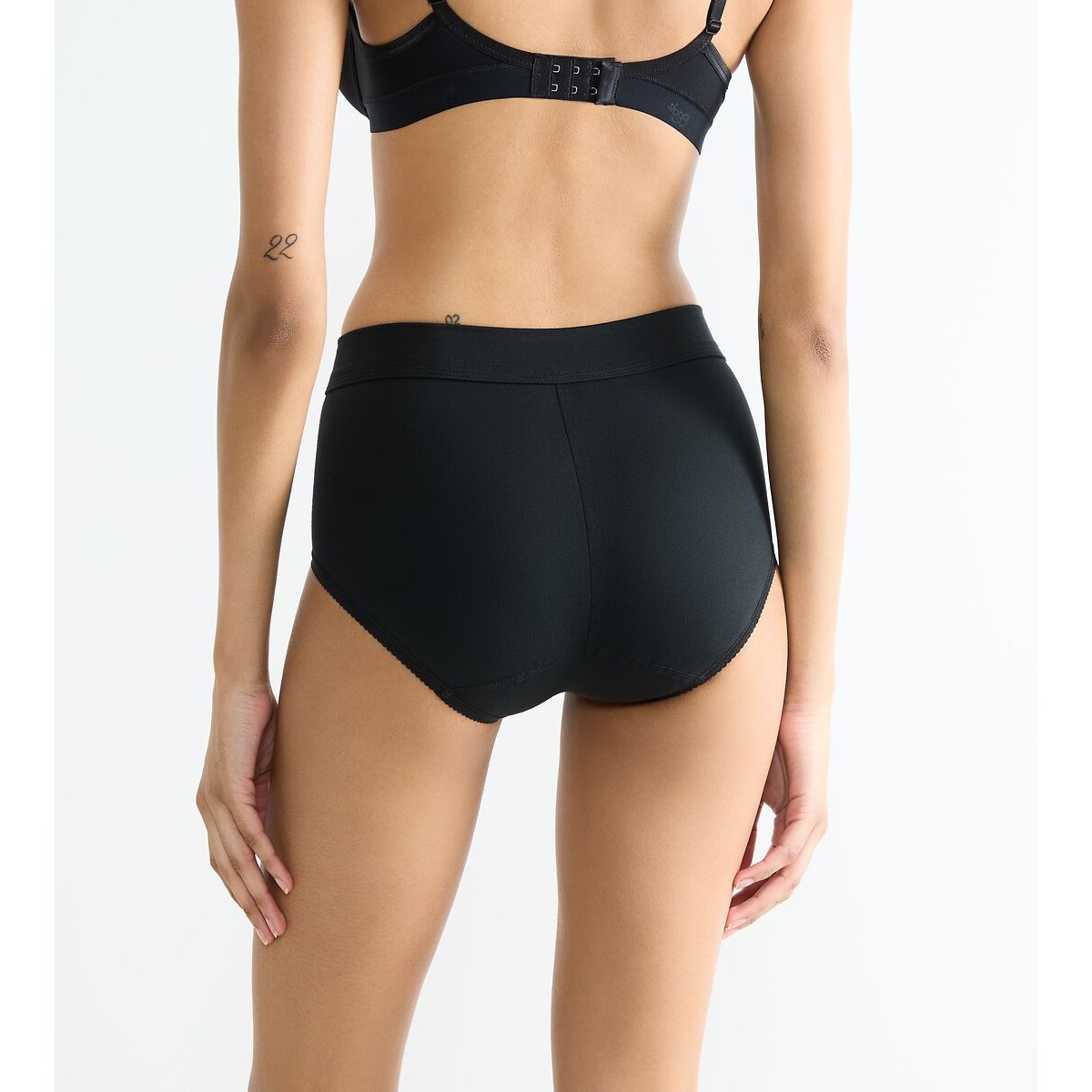 Set van 4 maxi-slip DOUBLE COMFORT zwart, SLOGGI