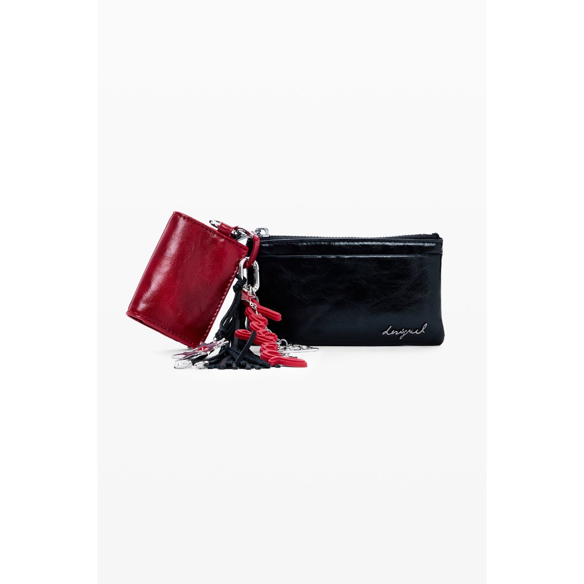 Petit porte-monnaie charm noir, DESIGUAL