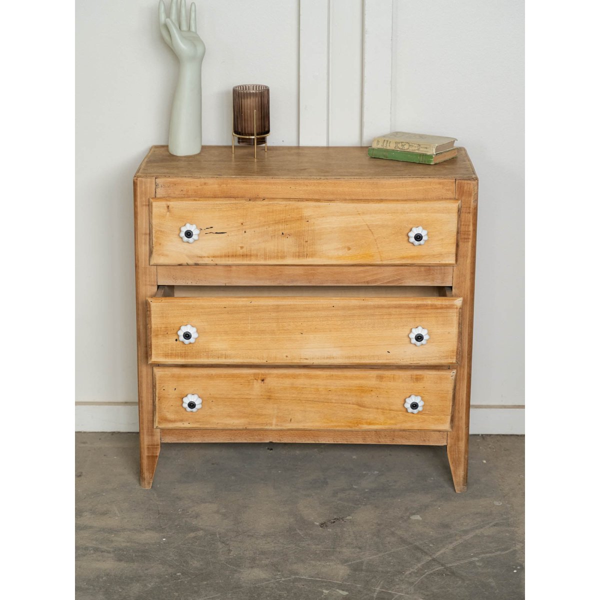 Commode de campagne en bois Garance N°766 - Bon état bois clair, DEBONGOUT
