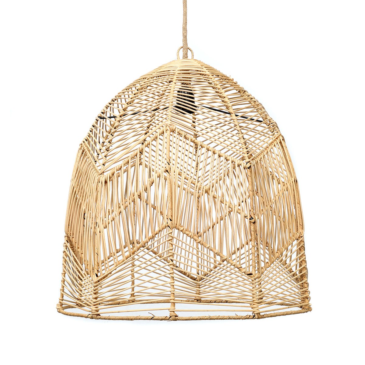 Suspension en rotin BALA beige, BAZAR BIZAR