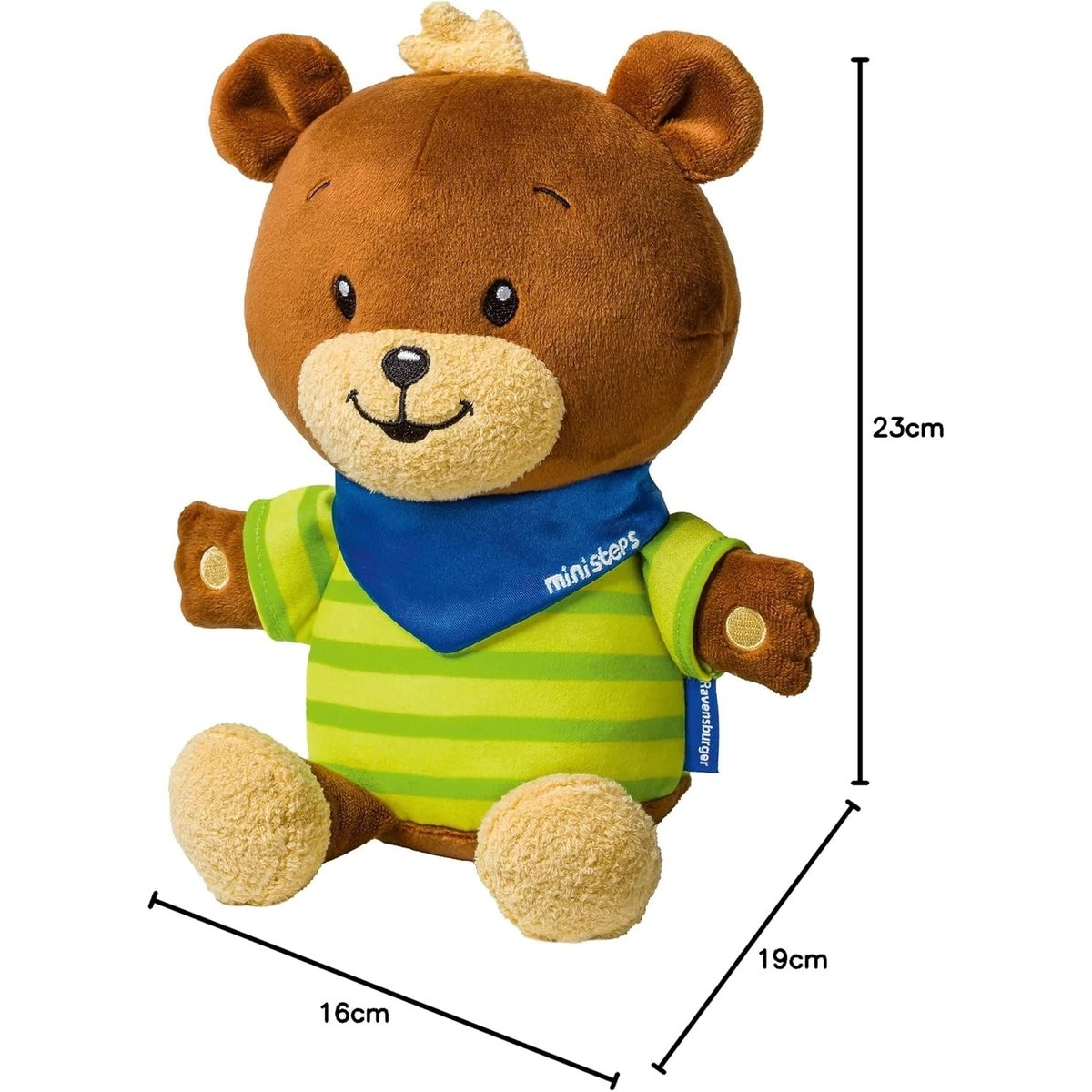 Ministeps Ours en Peluche Butz multicolore, RAVENSBURGER